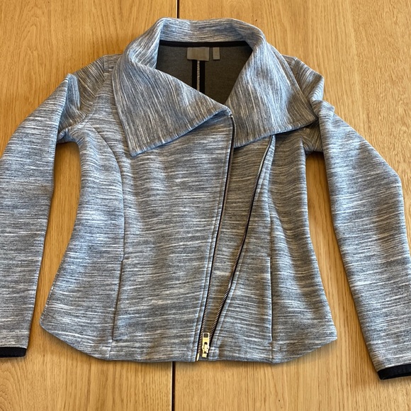 Athleta Jackets & Coats Athleta City Limits Heathered Grey Moto